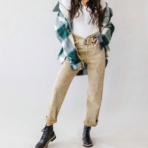 🆕 Maya Ultra High Rise Belted Paperbag Jeans